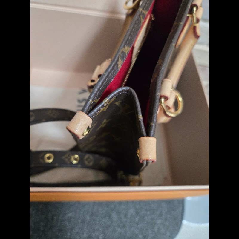 LV 路易威登 sac plat bb 老花 原花 琴譜包 手提包 肩背包 斜背包-35