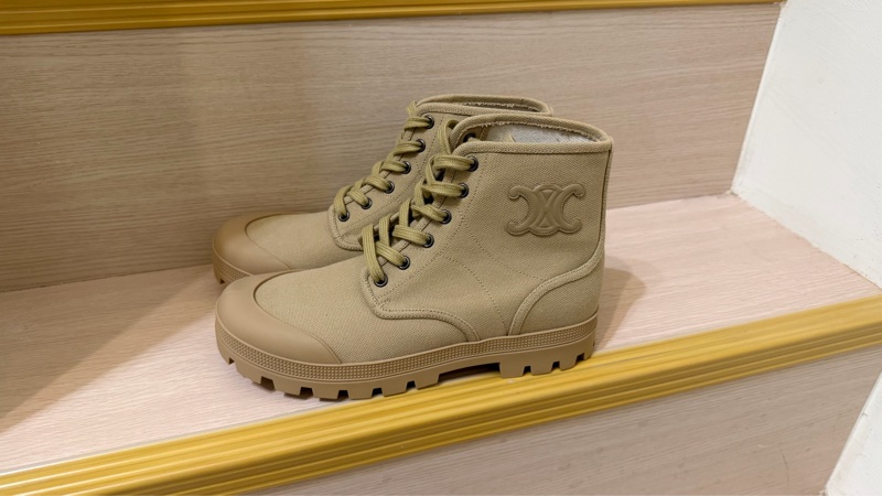 「極新」CELINE男帆布凱旋門靴 尺寸:40-1