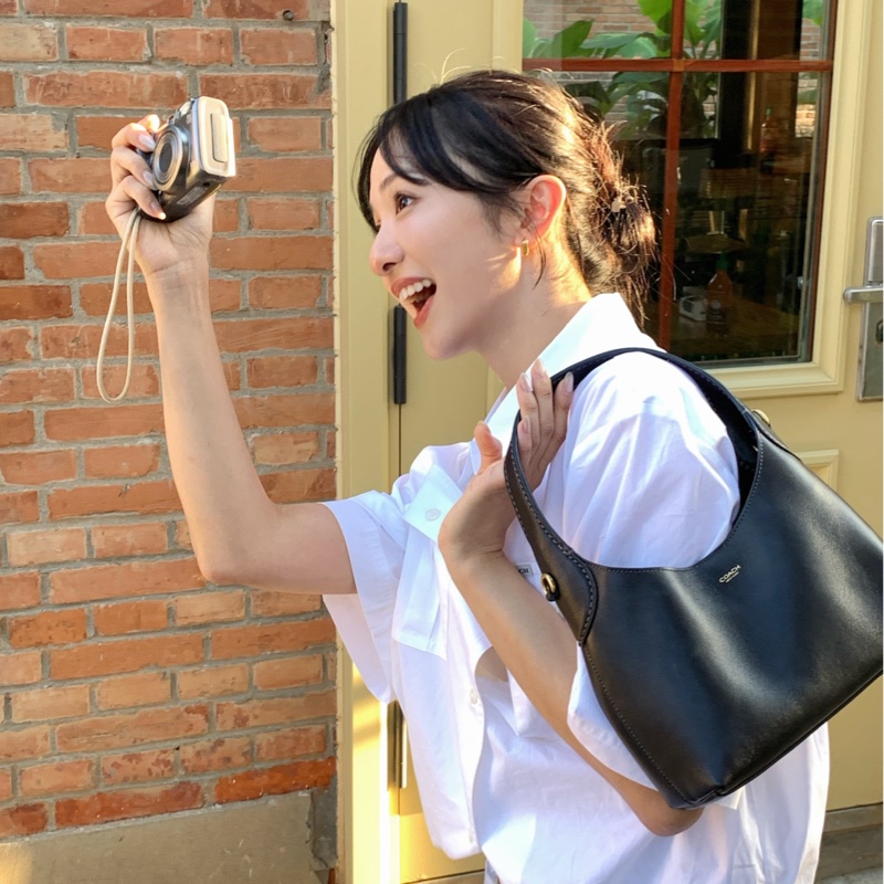 【98%新 小說女主角的感覺 YSL HOBO平替✨ 全網最低價】Coach Brooklyn 23 黑色-0