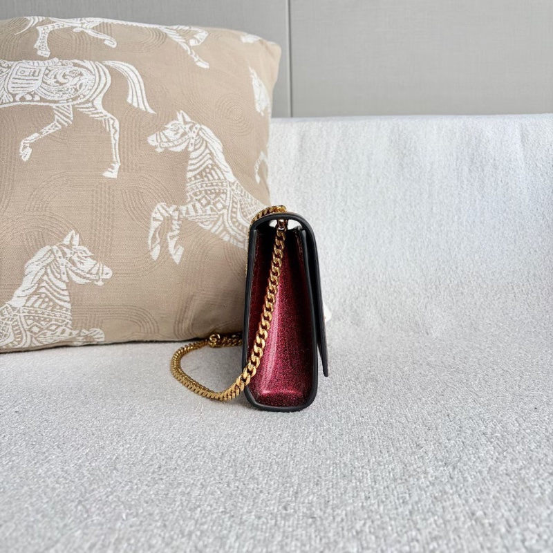 YSL 漆皮亮紅色Kate小號 20*13.5*5 98新配件塵袋-3