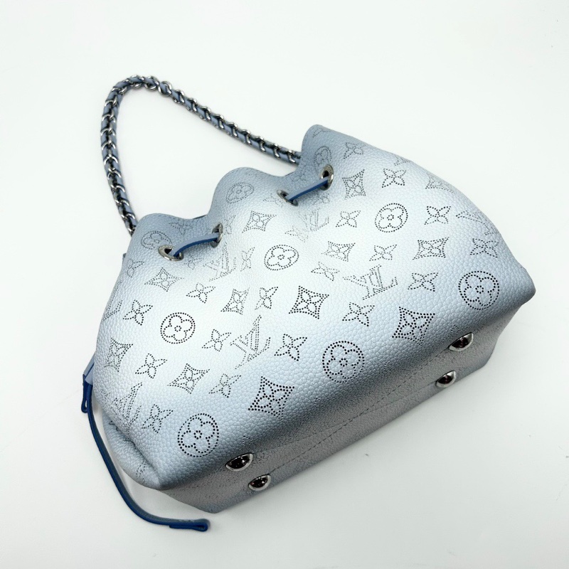 LV 漸變藍BeIIa月光女神鏤空水桶包芯片款22*20*13 99新配件塵袋-3