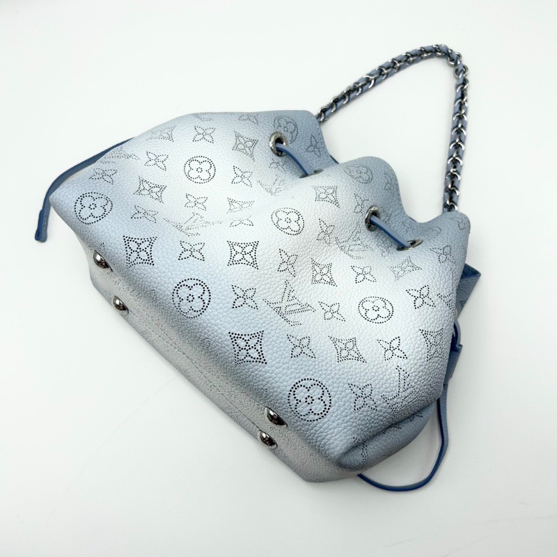 LV 漸變藍BeIIa月光女神鏤空水桶包芯片款22*20*13 99新配件塵袋-5