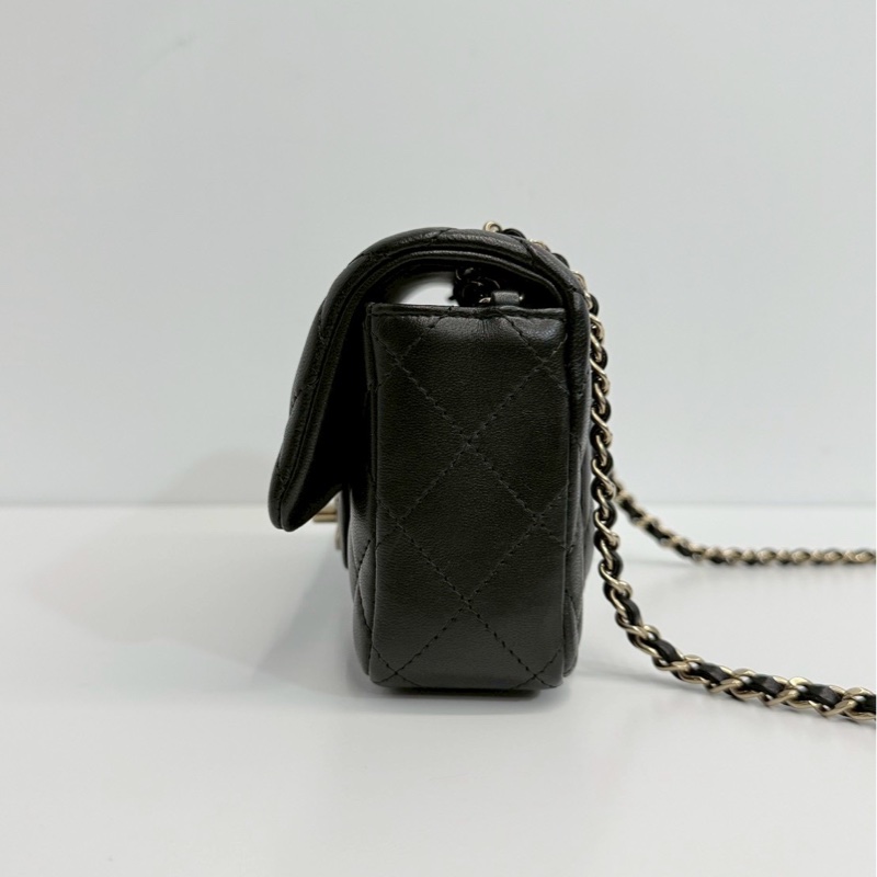 Chanel CF18 黑金 晶片款 全新全配-2