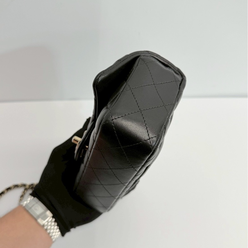 Chanel CF18 黑金 晶片款 全新全配-6