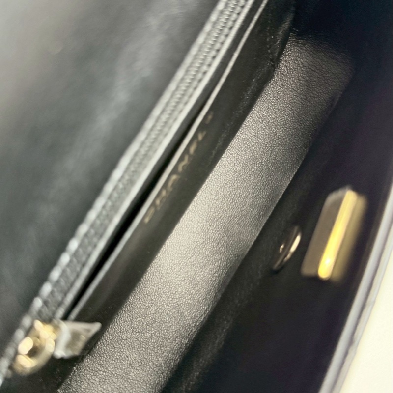Chanel CF18 黑金 晶片款 全新全配-8