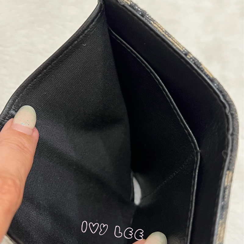 CHRISTIAN DIOR 錢包 三折 短夾 緹花 老花三折短夾 正品 二手精品-6