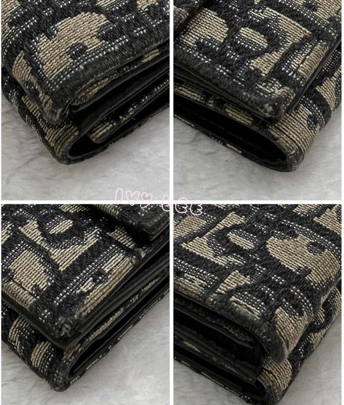CHRISTIAN DIOR 錢包 三折 短夾 緹花 老花三折短夾 正品 二手精品-10