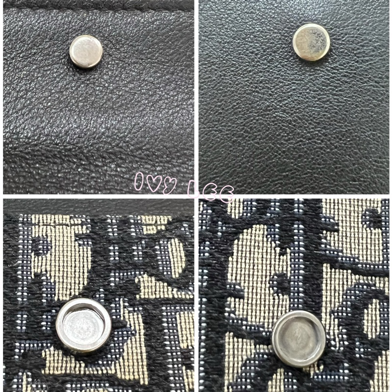 CHRISTIAN DIOR 錢包 三折 短夾 緹花 老花三折短夾 正品 二手精品-13