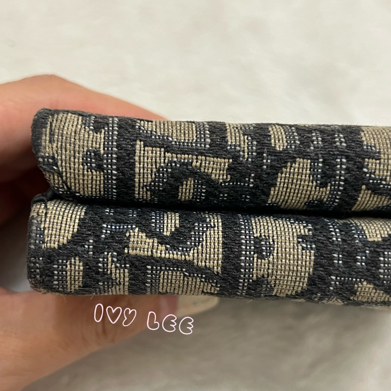 CHRISTIAN DIOR 錢包 三折 短夾 緹花 老花三折短夾 正品 二手精品-22