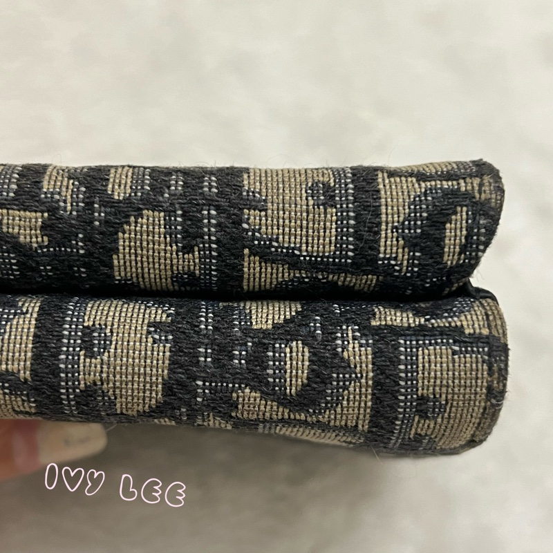 CHRISTIAN DIOR 錢包 三折 短夾 緹花 老花三折短夾 正品 二手精品-23