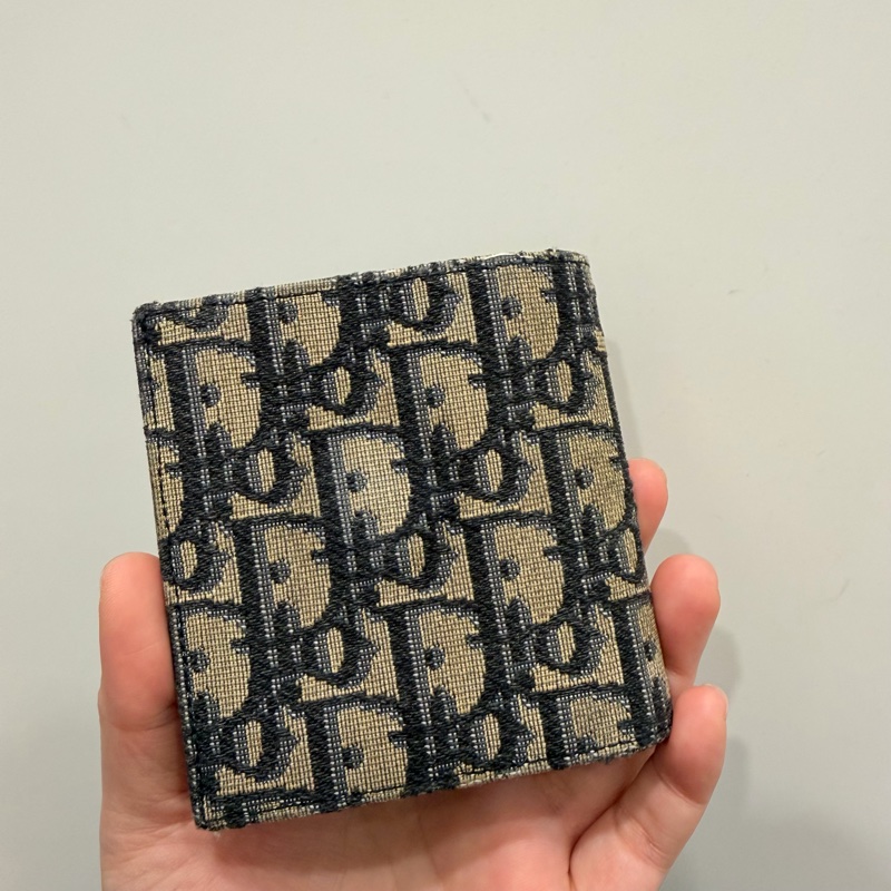 Dior 經典老花 對開短夾-1