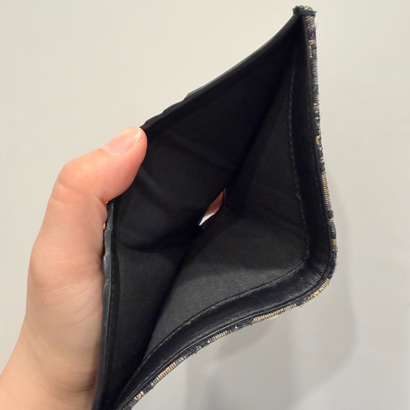 Dior 經典老花 對開短夾-3