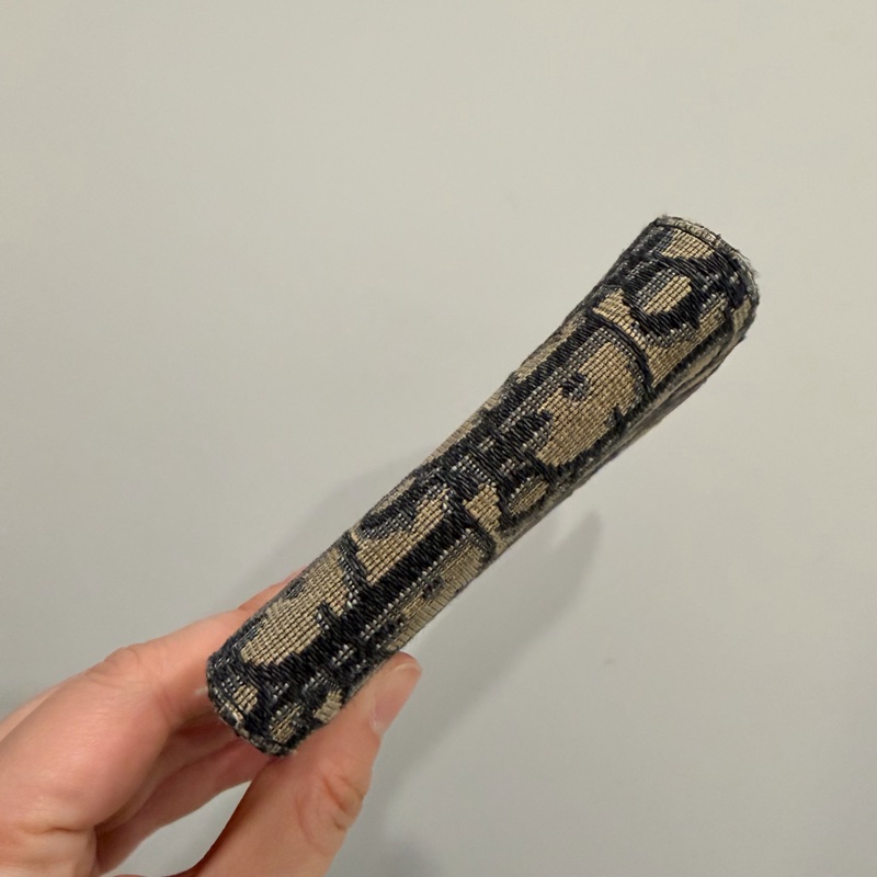 Dior 經典老花 對開短夾-4