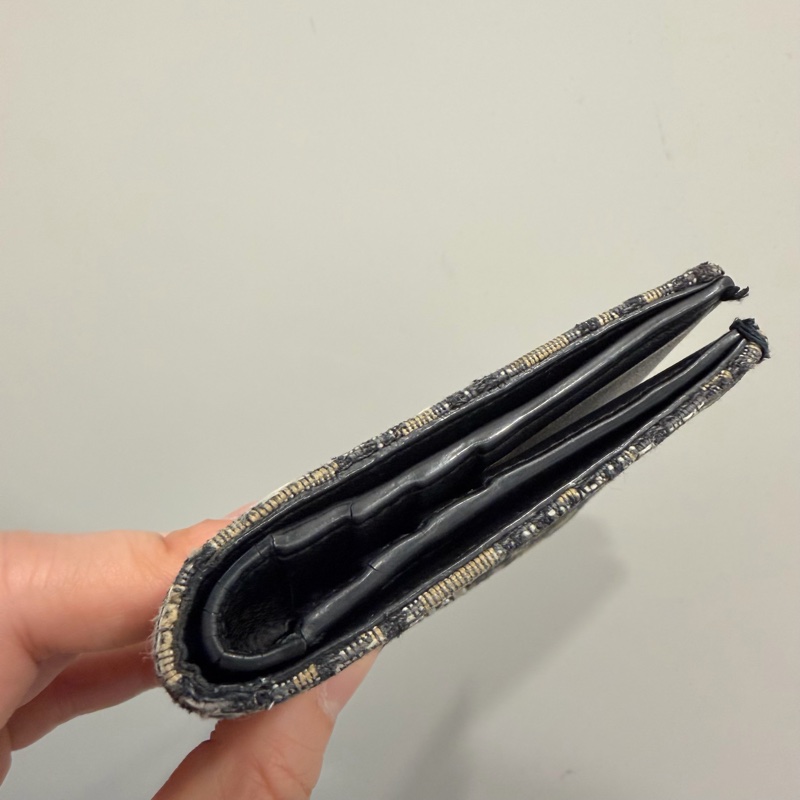 Dior 經典老花 對開短夾-7