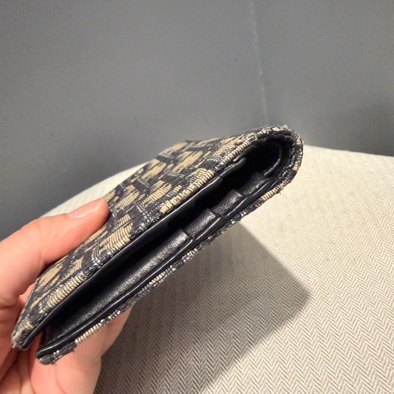 Dior 經典老花 對開短夾-19