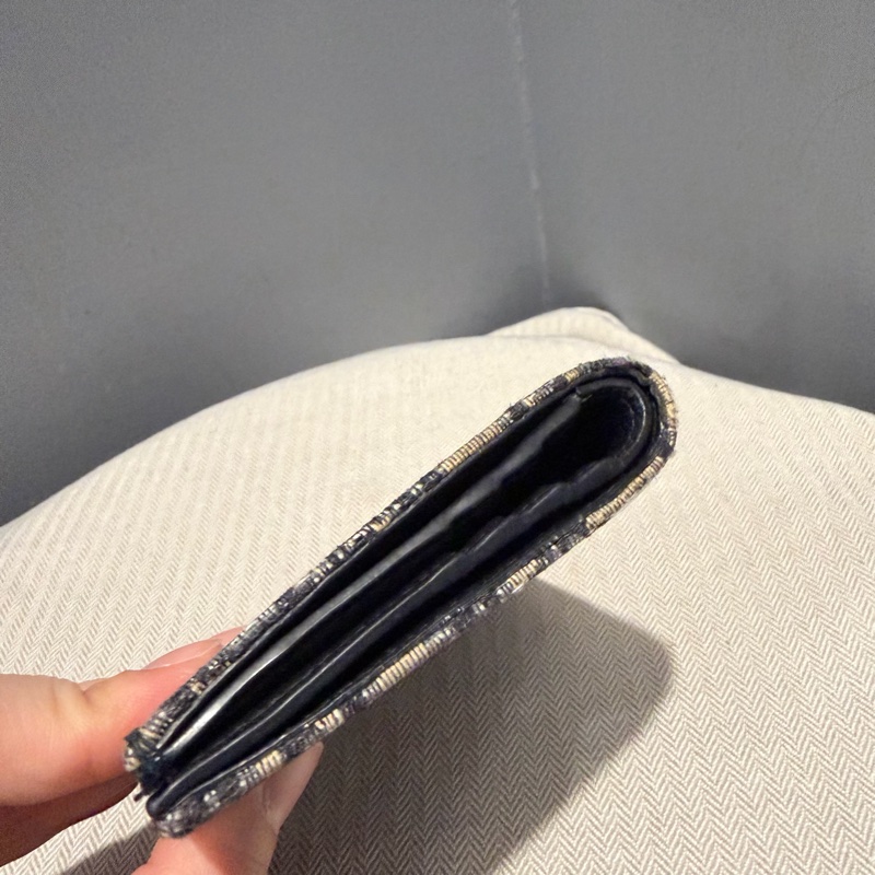 Dior 經典老花 對開短夾-23