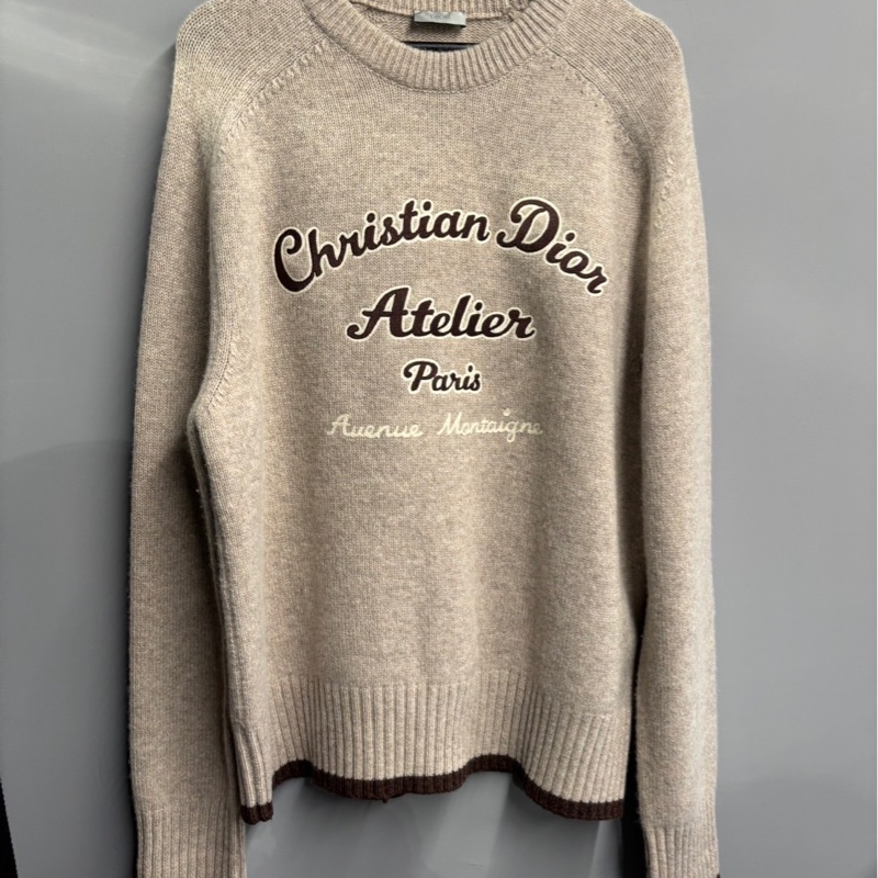 Dior Atelier 刺繡草寫Logo毛衣-0