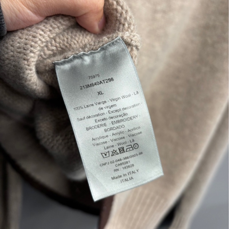 Dior Atelier 刺繡草寫Logo毛衣-5