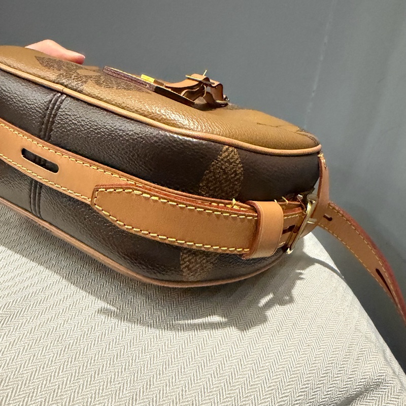 Louis Vuitton LV 拼色大老花 圓餅包 斜背包-15