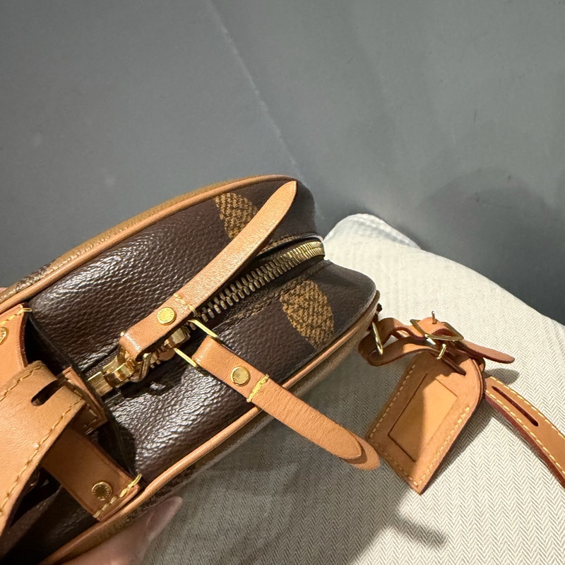 Louis Vuitton LV 拼色大老花 圓餅包 斜背包-23