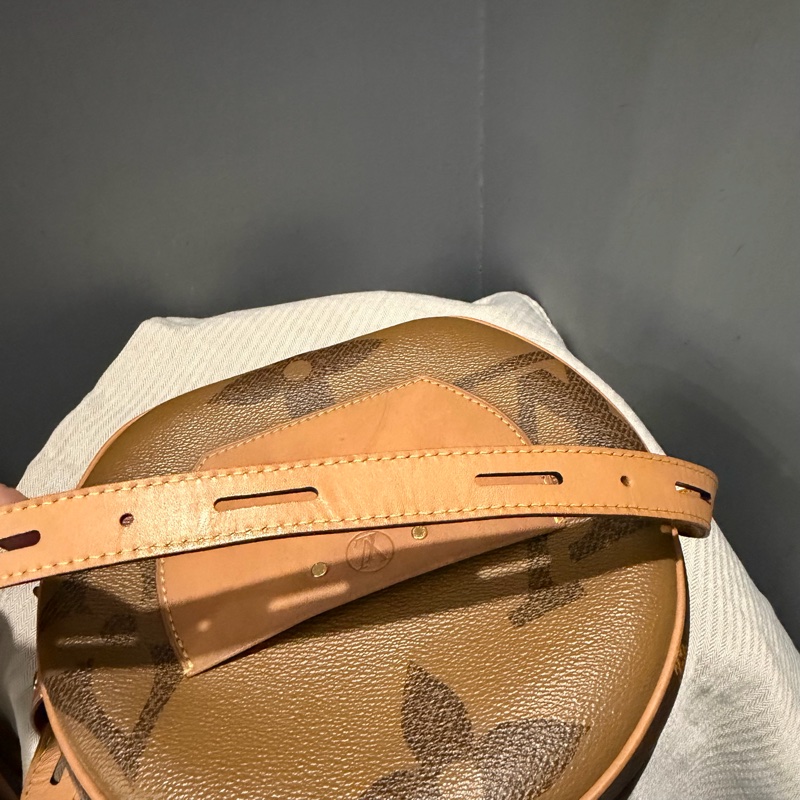 Louis Vuitton LV 拼色大老花 圓餅包 斜背包-26
