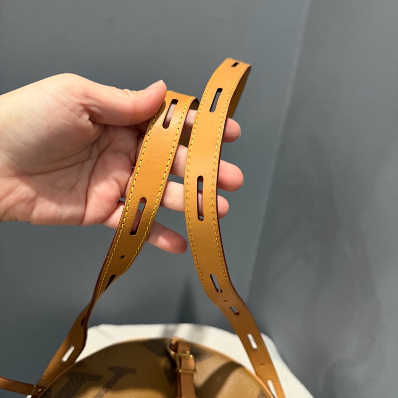 Louis Vuitton LV 拼色大老花 圓餅包 斜背包-29