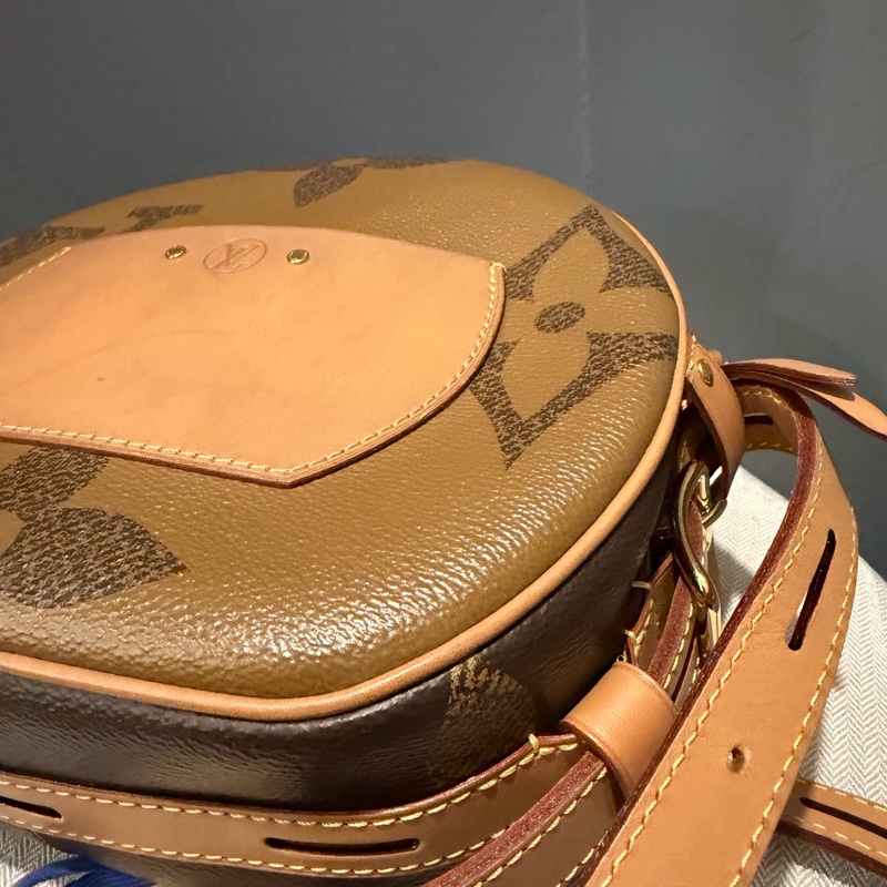 Louis Vuitton LV 拼色大老花 圓餅包 斜背包-37