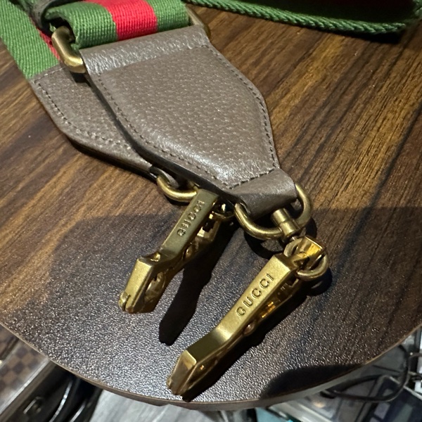 22弄 近全新 GUCCI Bamboo 1947 大標誌 大logo 竹節手提包 兩用 竹節 小包 側背包 斜背包-13