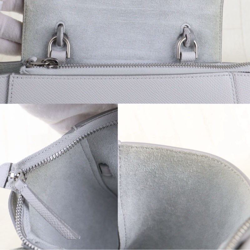 Celine belt nano 淺灰色鯰魚包-12