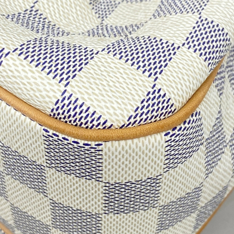 路易威登 Damier Azur Siracusa PM 女士單肩包 N41113 白色-7