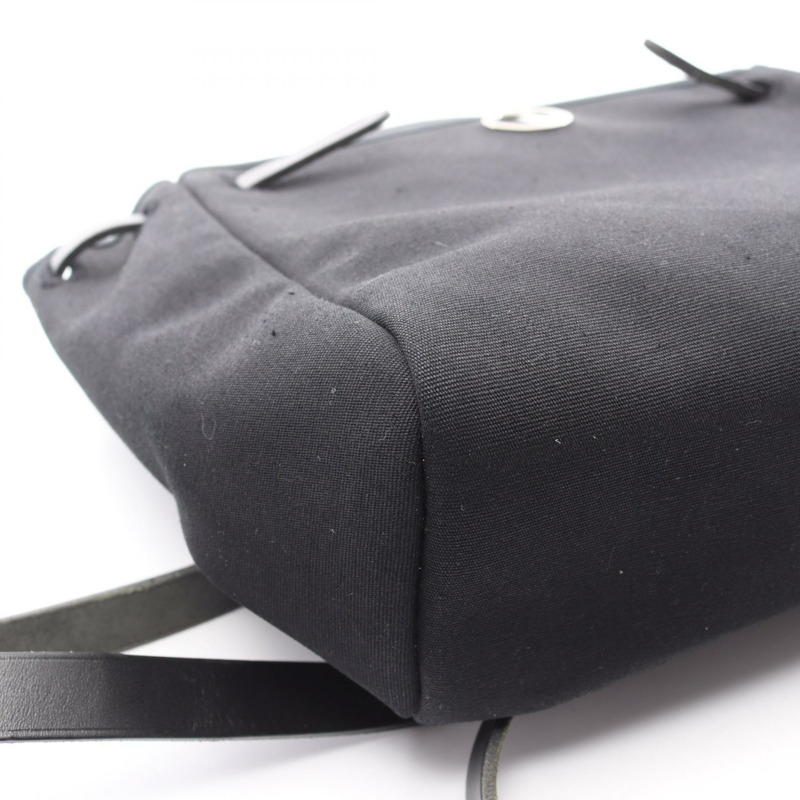 愛馬仕 Herbag A Dos PM 雙肩包 C Toile H 帆布皮革黑色 SHW 二手-6