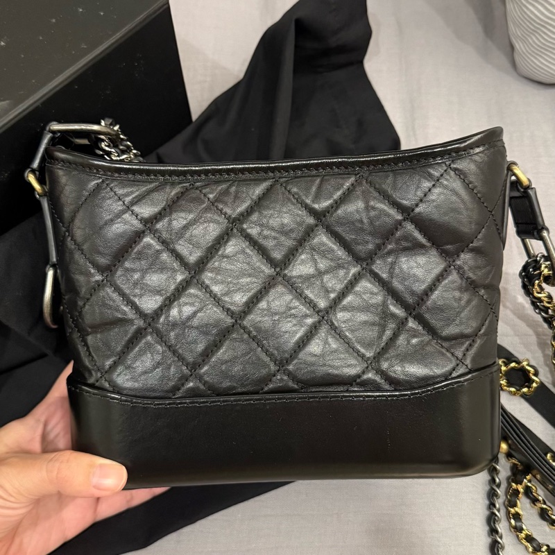 chanel黑流浪包小號（台灣購證）-5