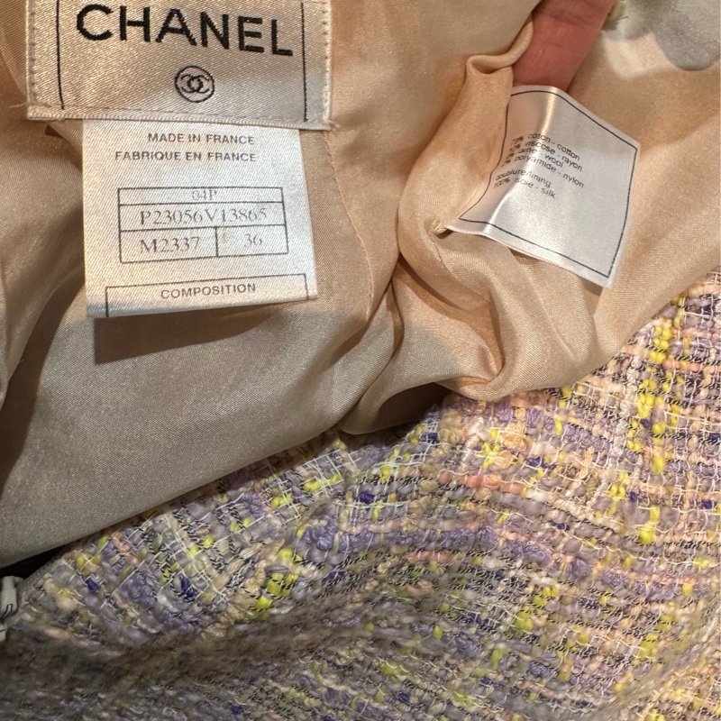 《新歡舊愛》正品CHANEL香奈兒經典毛呢料A幅半身裙36/S-2