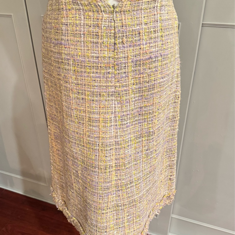 《新歡舊愛》正品CHANEL香奈兒經典毛呢料A幅半身裙36/S-7