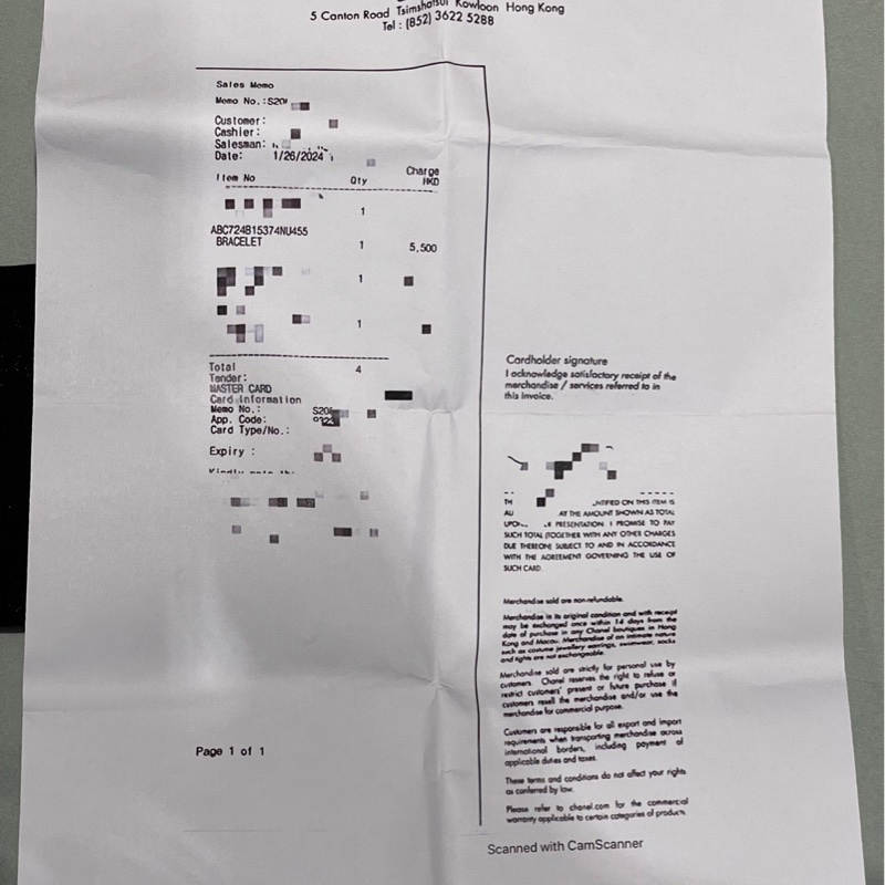 Chanel - 24p 牛仔琺瑯愛心 珍珠手鍊-4