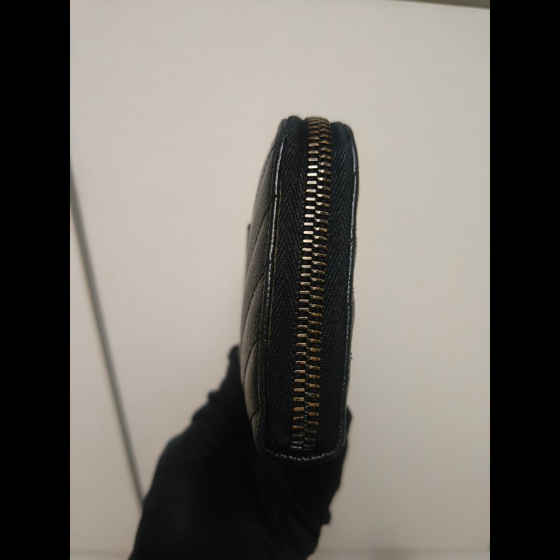 ‼️年前限時特賣‼️(原9800)至1/25⏰㊣✨YSL✨SAINT LAURENT 聖羅蘭 黑金 烤漆 魚子醬 長夾 皮夾 錢包 /二手精品/保證正品🌳二手樹屋🌳-2