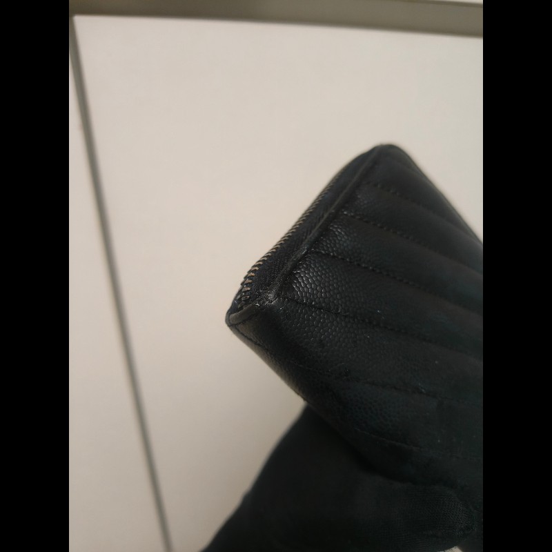 ‼️年前限時特賣‼️(原9800)至1/25⏰㊣✨YSL✨SAINT LAURENT 聖羅蘭 黑金 烤漆 魚子醬 長夾 皮夾 錢包 /二手精品/保證正品🌳二手樹屋🌳-8