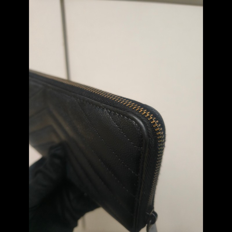 ‼️年前限時特賣‼️(原9800)至1/25⏰㊣✨YSL✨SAINT LAURENT 聖羅蘭 黑金 烤漆 魚子醬 長夾 皮夾 錢包 /二手精品/保證正品🌳二手樹屋🌳-13