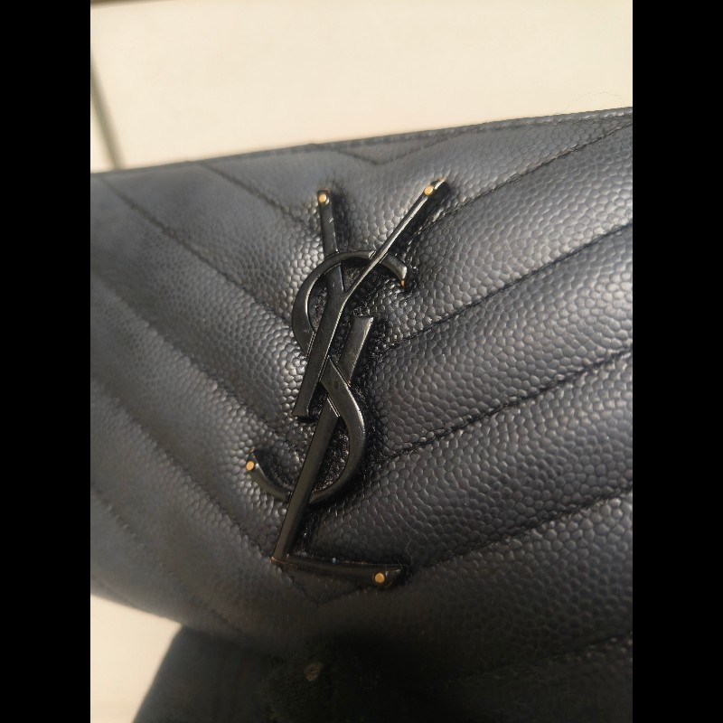 ‼️年前限時特賣‼️(原9800)至1/25⏰㊣✨YSL✨SAINT LAURENT 聖羅蘭 黑金 烤漆 魚子醬 長夾 皮夾 錢包 /二手精品/保證正品🌳二手樹屋🌳-16