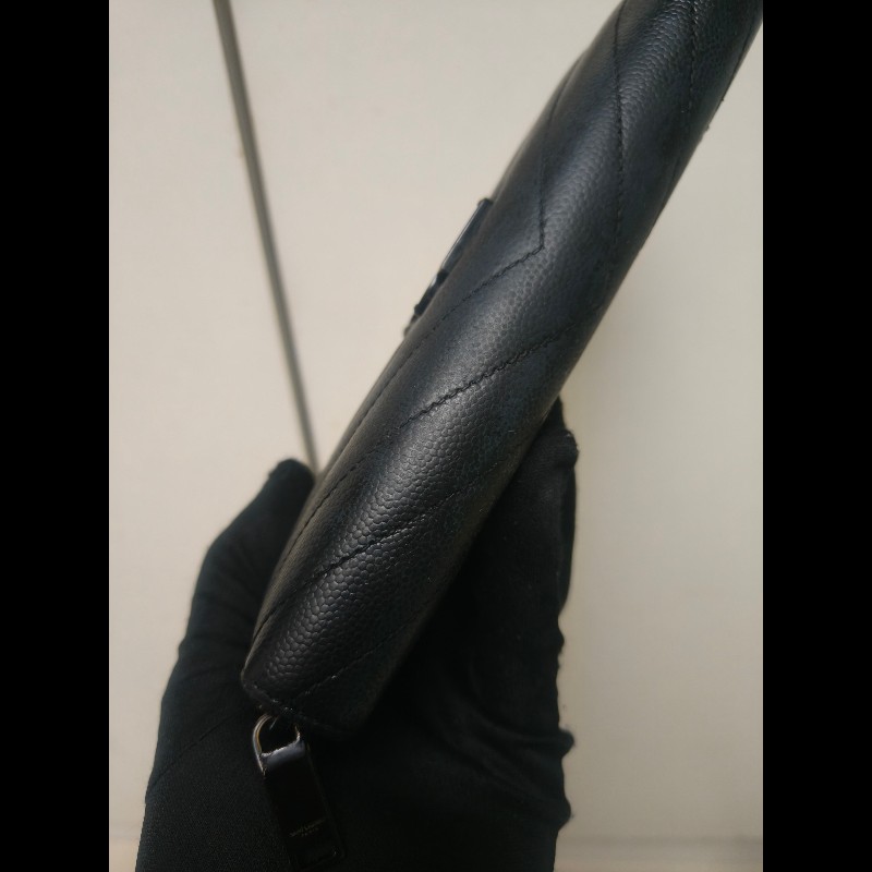 ‼️年前限時特賣‼️(原9800)至1/25⏰㊣✨YSL✨SAINT LAURENT 聖羅蘭 黑金 烤漆 魚子醬 長夾 皮夾 錢包 /二手精品/保證正品🌳二手樹屋🌳-20