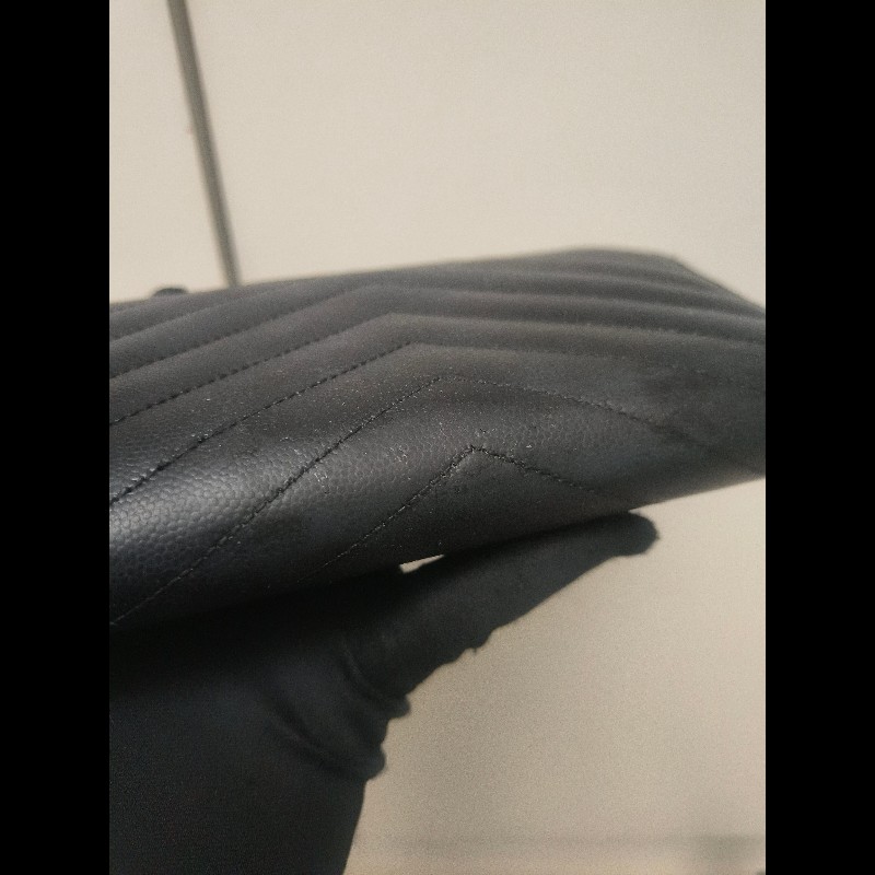 ‼️年前限時特賣‼️(原9800)至1/25⏰㊣✨YSL✨SAINT LAURENT 聖羅蘭 黑金 烤漆 魚子醬 長夾 皮夾 錢包 /二手精品/保證正品🌳二手樹屋🌳-23