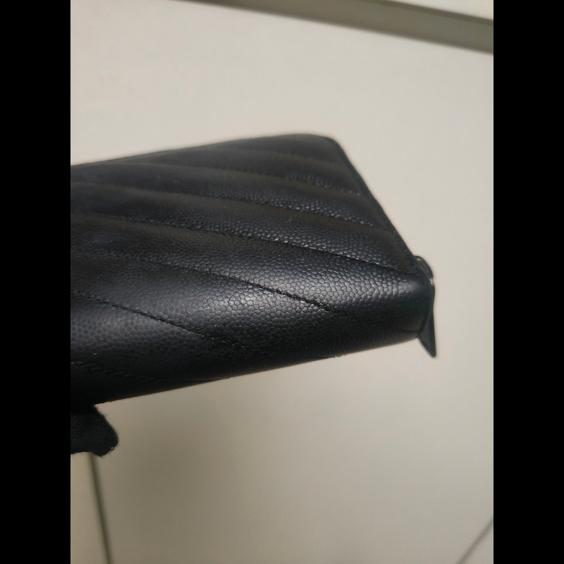 ‼️年前限時特賣‼️(原9800)至1/25⏰㊣✨YSL✨SAINT LAURENT 聖羅蘭 黑金 烤漆 魚子醬 長夾 皮夾 錢包 /二手精品/保證正品🌳二手樹屋🌳-26