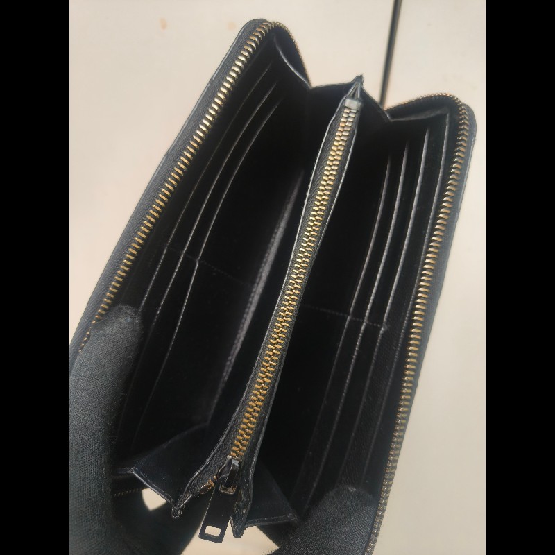 ‼️年前限時特賣‼️(原9800)至1/25⏰㊣✨YSL✨SAINT LAURENT 聖羅蘭 黑金 烤漆 魚子醬 長夾 皮夾 錢包 /二手精品/保證正品🌳二手樹屋🌳-29