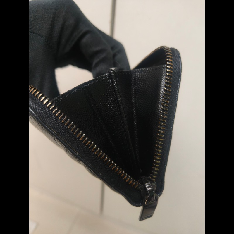 ‼️年前限時特賣‼️(原9800)至1/25⏰㊣✨YSL✨SAINT LAURENT 聖羅蘭 黑金 烤漆 魚子醬 長夾 皮夾 錢包 /二手精品/保證正品🌳二手樹屋🌳-31