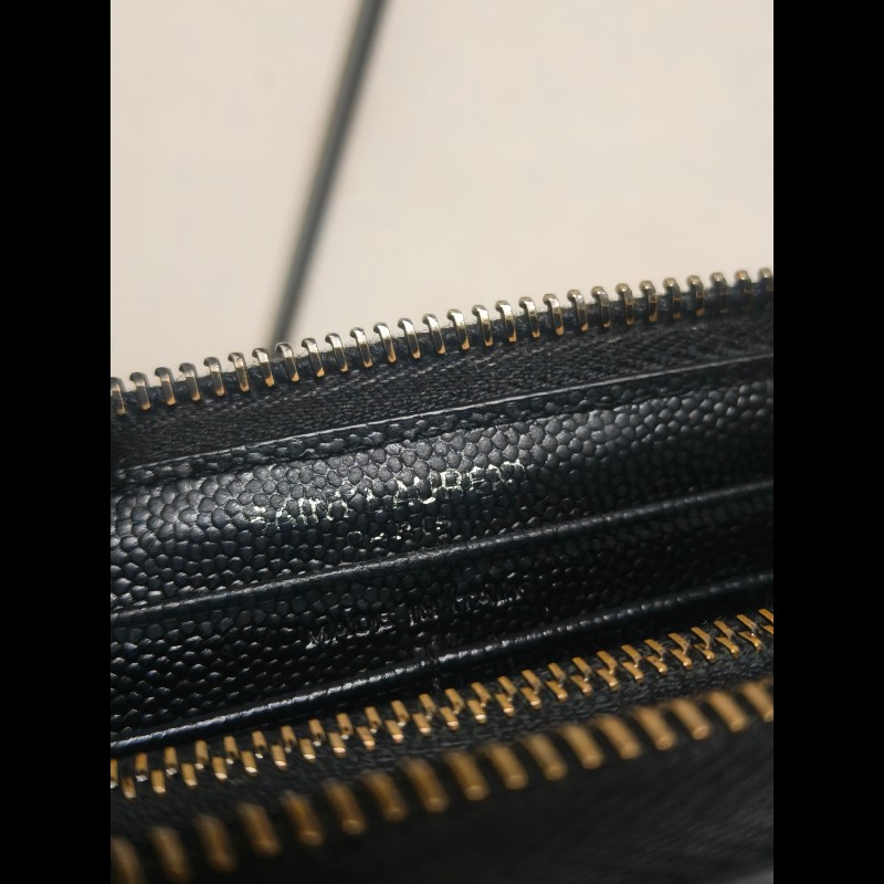 ‼️年前限時特賣‼️(原9800)至1/25⏰㊣✨YSL✨SAINT LAURENT 聖羅蘭 黑金 烤漆 魚子醬 長夾 皮夾 錢包 /二手精品/保證正品🌳二手樹屋🌳-33