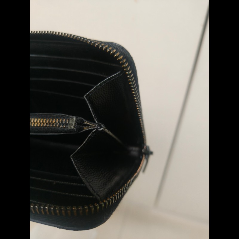 ‼️年前限時特賣‼️(原9800)至1/25⏰㊣✨YSL✨SAINT LAURENT 聖羅蘭 黑金 烤漆 魚子醬 長夾 皮夾 錢包 /二手精品/保證正品🌳二手樹屋🌳-40