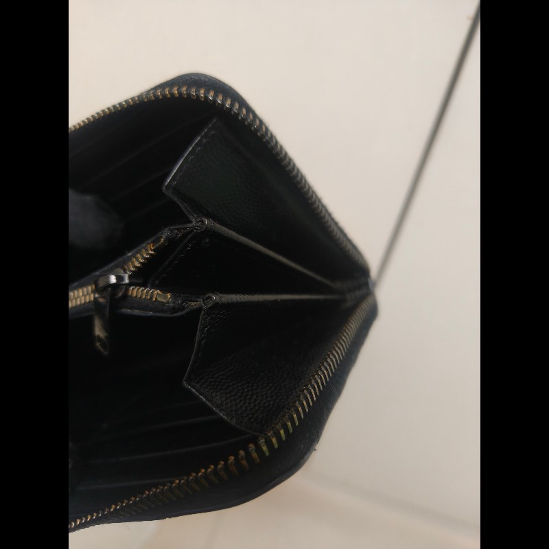 ‼️年前限時特賣‼️(原9800)至1/25⏰㊣✨YSL✨SAINT LAURENT 聖羅蘭 黑金 烤漆 魚子醬 長夾 皮夾 錢包 /二手精品/保證正品🌳二手樹屋🌳-41