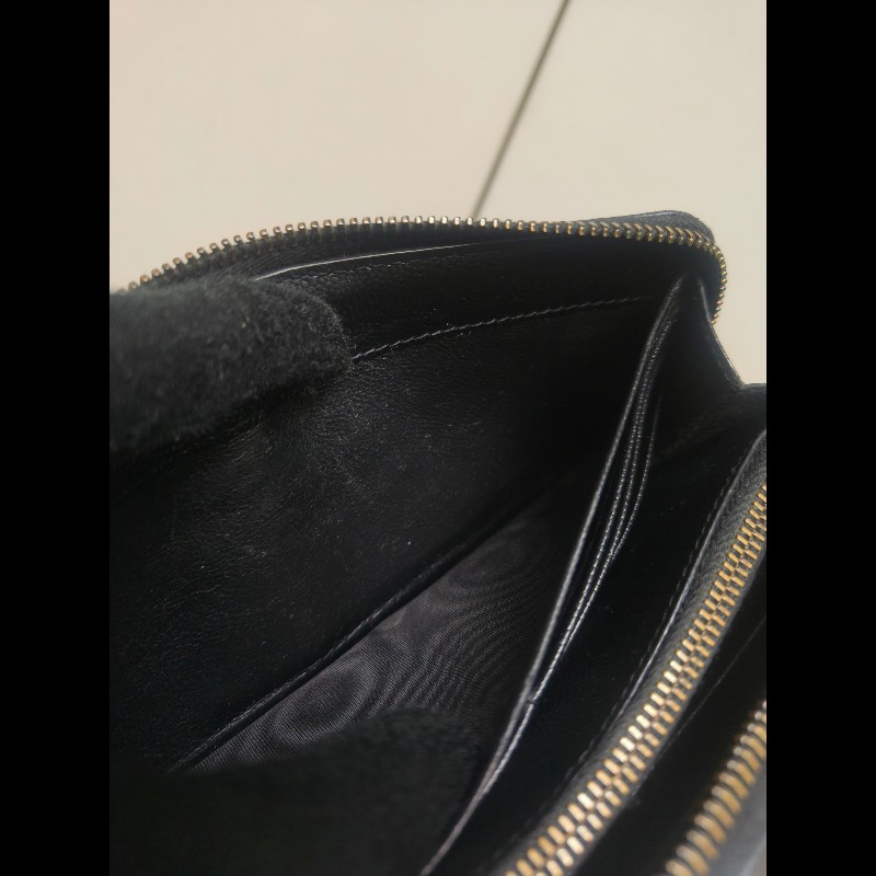 ‼️年前限時特賣‼️(原9800)至1/25⏰㊣✨YSL✨SAINT LAURENT 聖羅蘭 黑金 烤漆 魚子醬 長夾 皮夾 錢包 /二手精品/保證正品🌳二手樹屋🌳-45