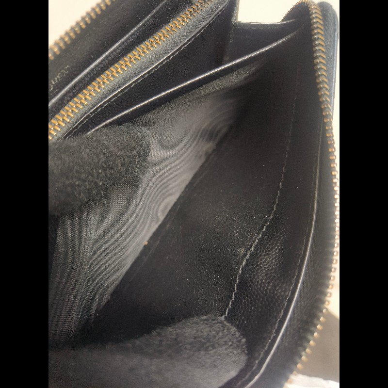 ‼️年前限時特賣‼️(原9800)至1/25⏰㊣✨YSL✨SAINT LAURENT 聖羅蘭 黑金 烤漆 魚子醬 長夾 皮夾 錢包 /二手精品/保證正品🌳二手樹屋🌳-46