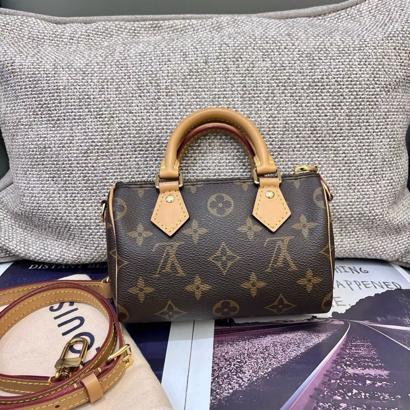 LV新款老花speedy nano枕頭包-0